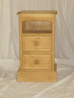 Mini 2 Drawer Open Top Bedside