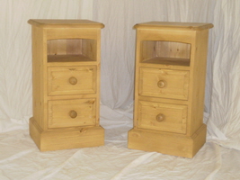 Mini 2 Drawer Open Top Bedsides