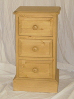 Mini 3 Drawer Bedside